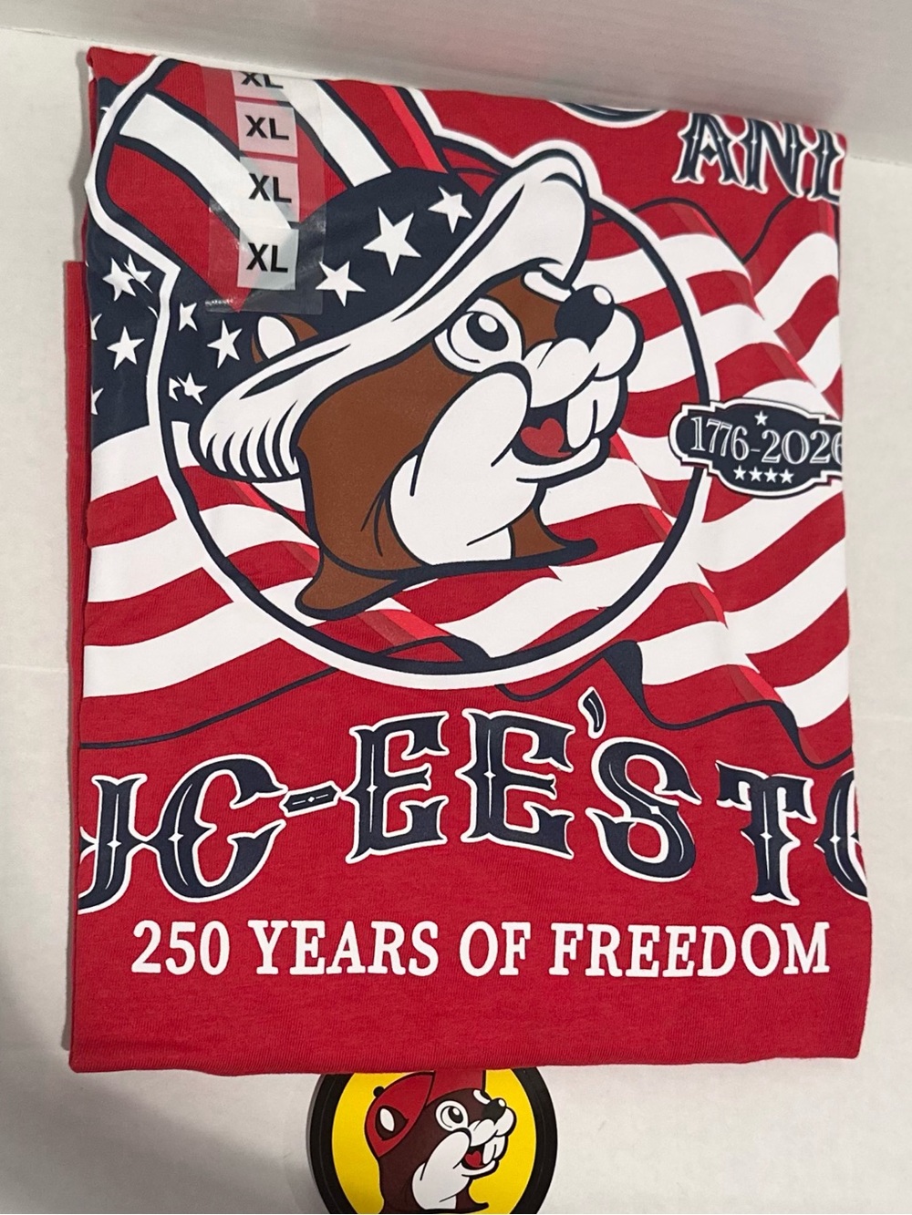 Bucees NWT Limited Edition America 250 - Size XL - T-Shirt